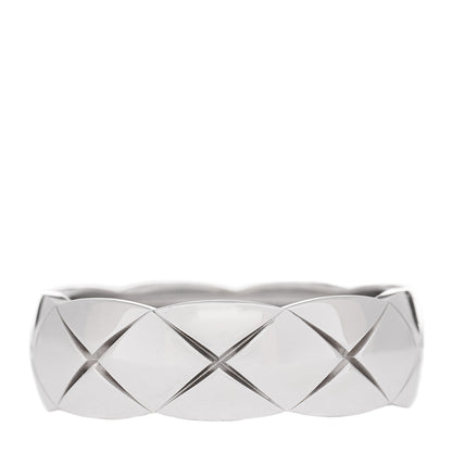 Chanel 18K White Gold Small Coco Crush Ring 59 8.75 1 of 5
