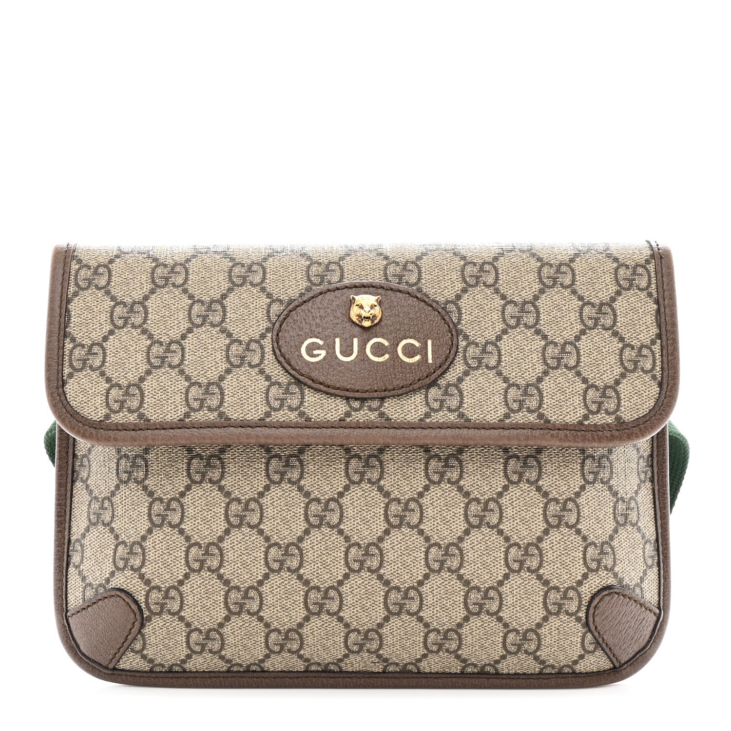 Gucci GG Supreme Monogram Neo Vintage Web Belt Bag Brown 1 of 10