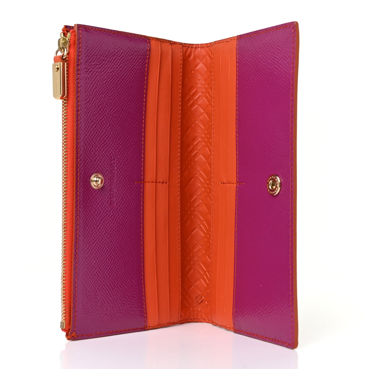 Patent Constantine Continental Wallet Viola Orange