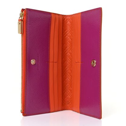 Burberry Patent Constantine Continental Wallet Viola Orange 5 of 9