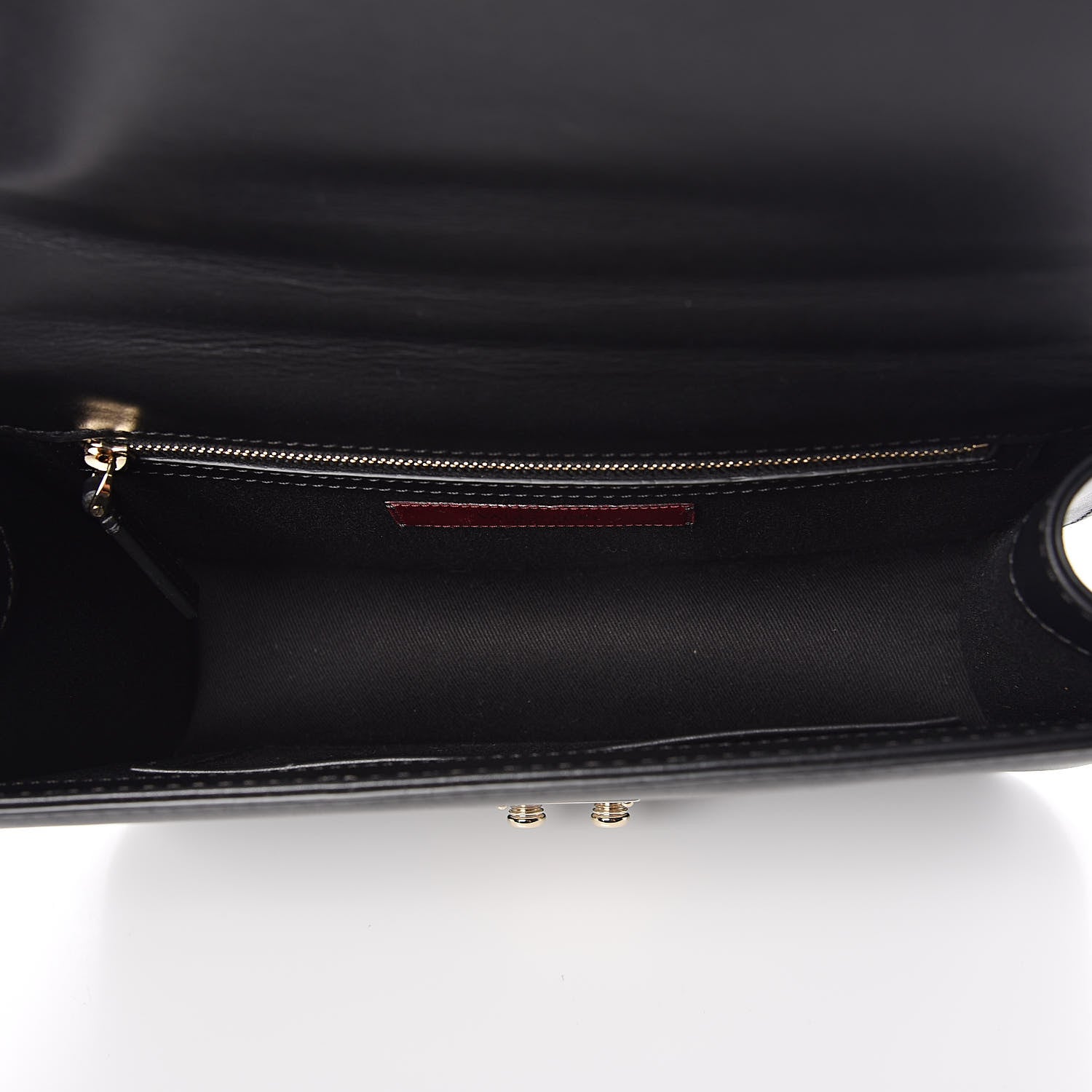 Valentino Garavani Vitello Medium Glam Lock Rockstud Flap Black 5 of 9