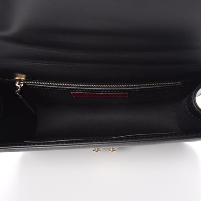 Valentino Garavani Vitello Medium Glam Lock Rockstud Flap Black 5 of 9