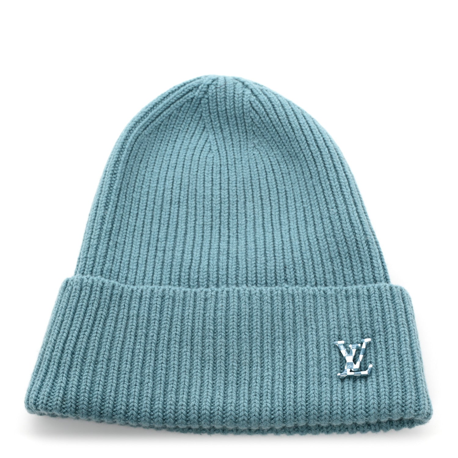 Louis Vuitton Cashmere LV Ahead Bonnet Beanie Teal 1 of 5