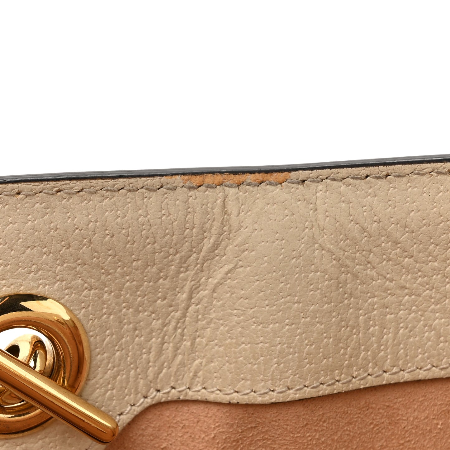 GG Supreme Monogram Flora Textured Calfskin Small Padlock Tote Beige Ebony Multicolor Mystic White