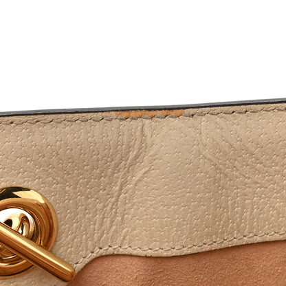 Gucci GG Supreme Monogram Flora Textured Calfskin Small Padlock Tote Beige Ebony Multicolor Mystic White 13 of 21