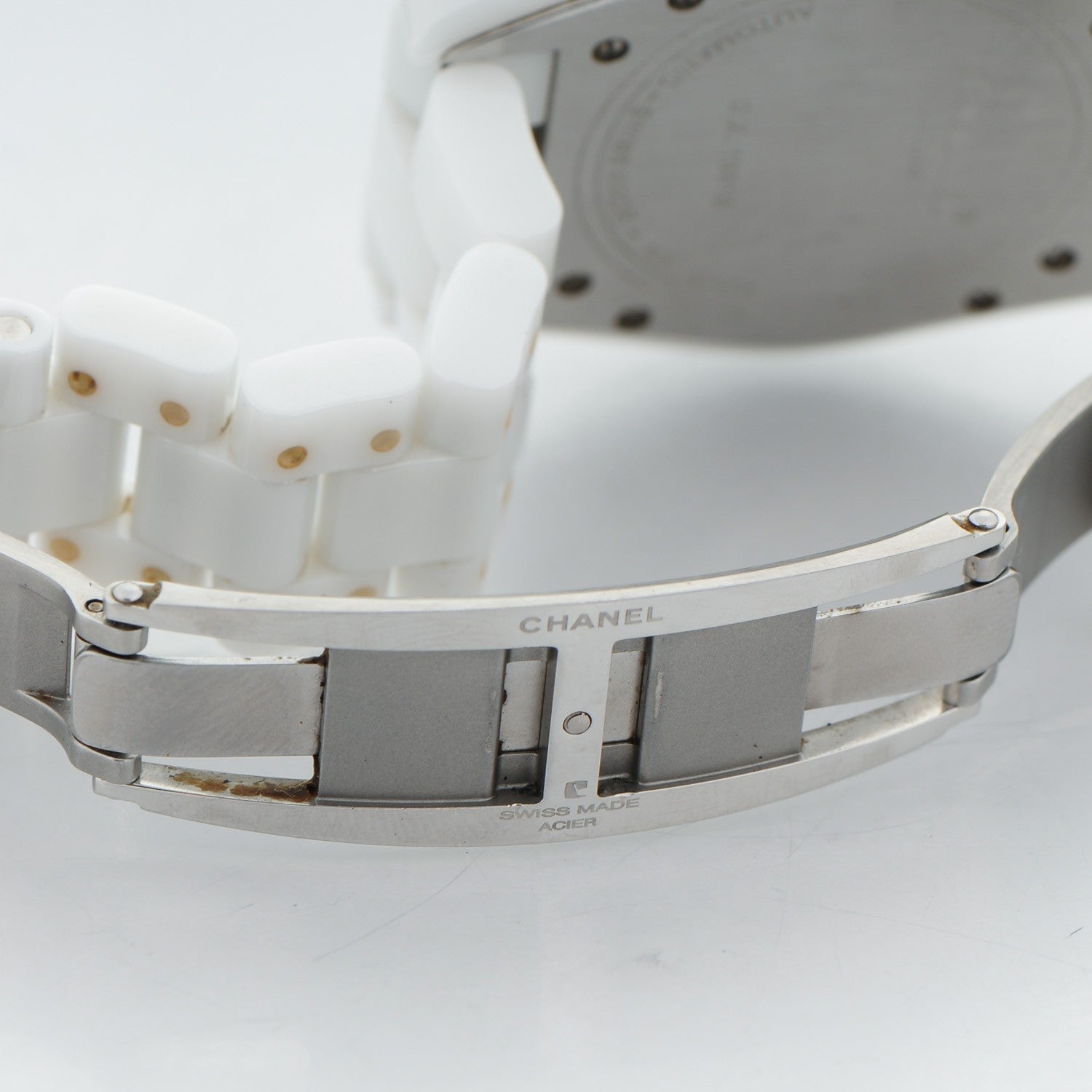 Chanel Stainless Steel Ceramic 38mm J12 Automatic Watch White 7 of 8