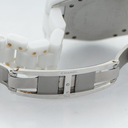 Chanel Stainless Steel Ceramic 38mm J12 Automatic Watch White 7 of 8