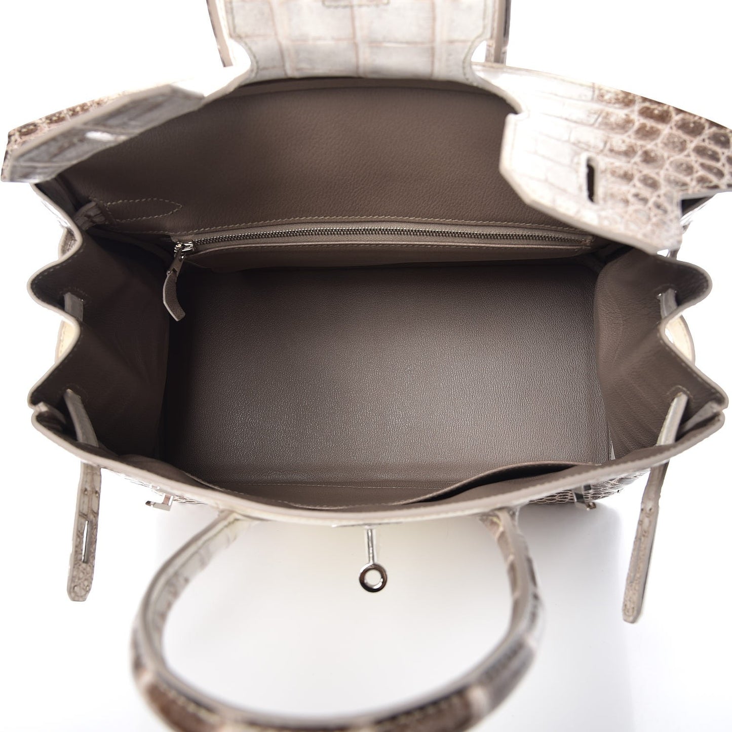 Matte Niloticus Crocodile Himalaya Birkin 30 Blanc