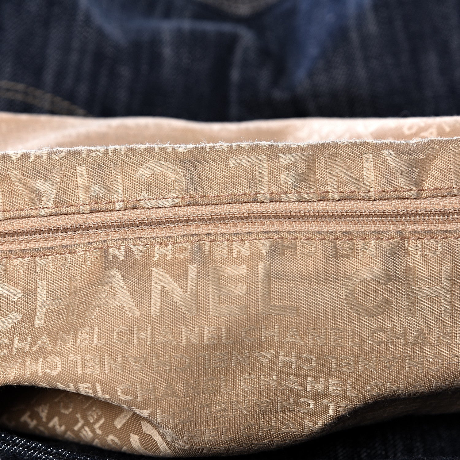 Chanel Denim XL Coco Cabas Tote Dark Blue 12 of 18