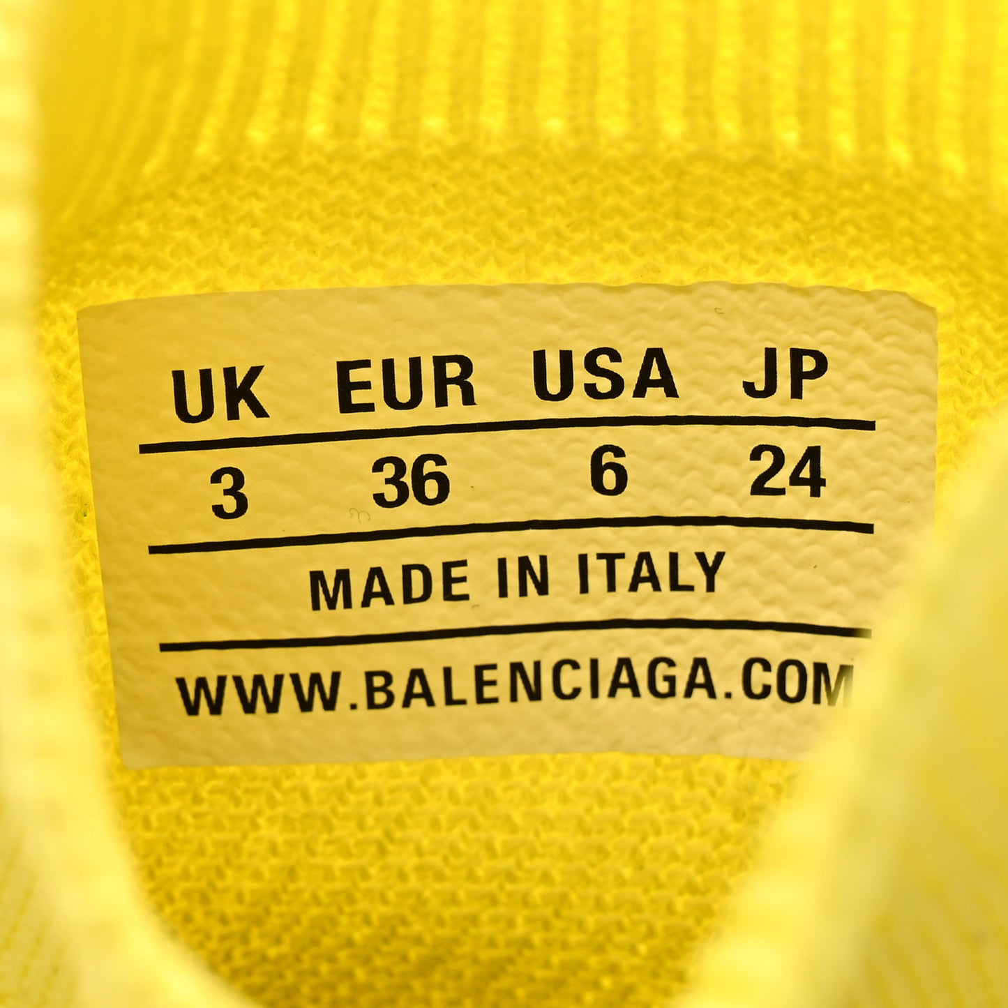 Ribbed Knit Womens Speed 2.0 Transparent Sole Sneakers 36 Yellow