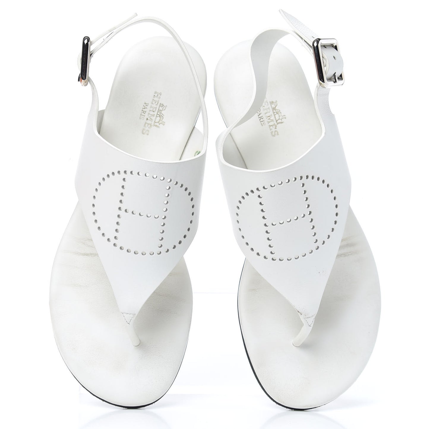 Calfskin Kola Sandals 35.5 White