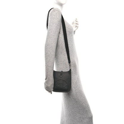 Hermes Taurillon Clemence Amazone Evelyne TPM Black 3 of 11