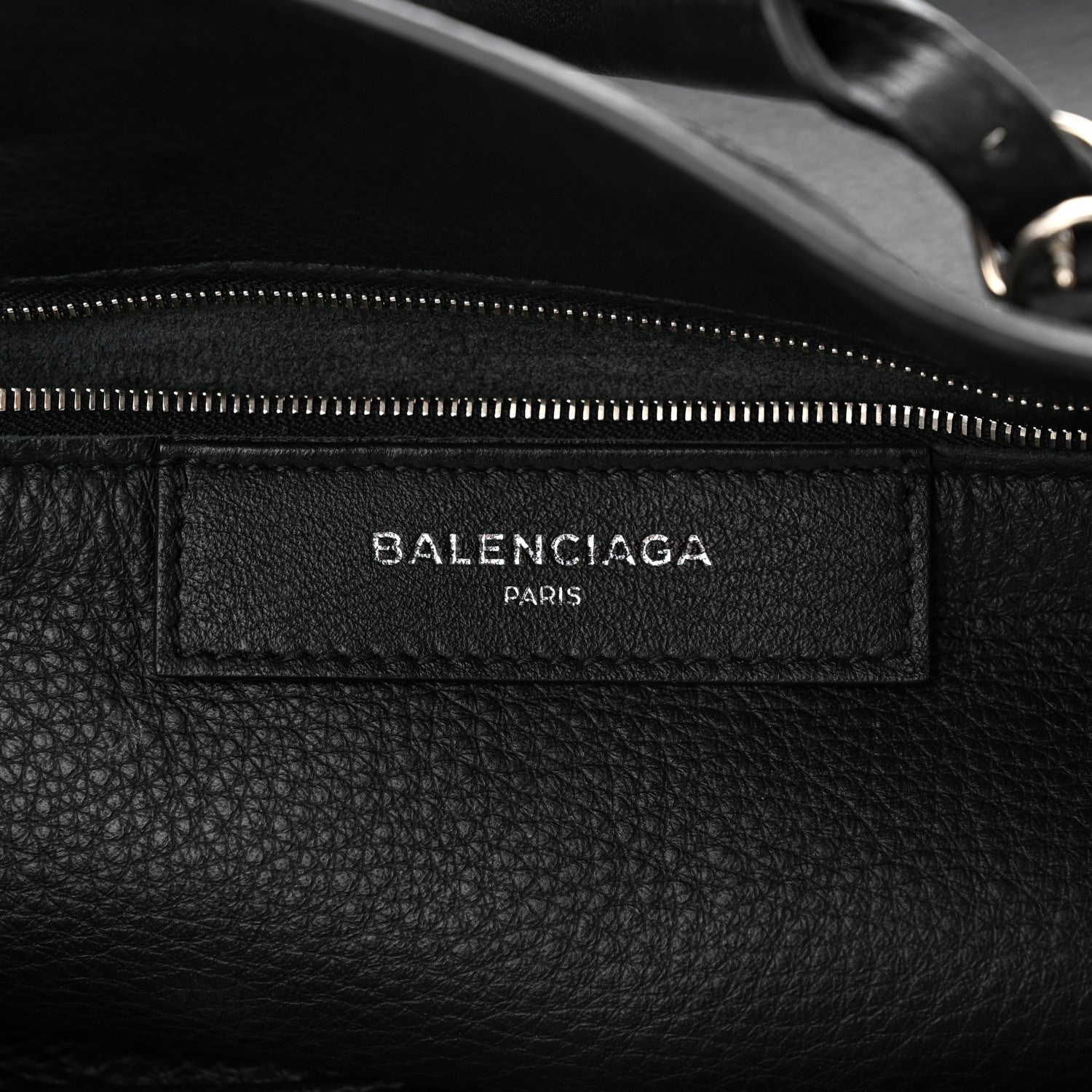 Balenciaga Veau Papier B4 Zip Around Tote Black 6 of 12