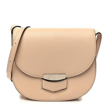 Celine Grained Calfskin Small Trotteur Powder 1 of 11