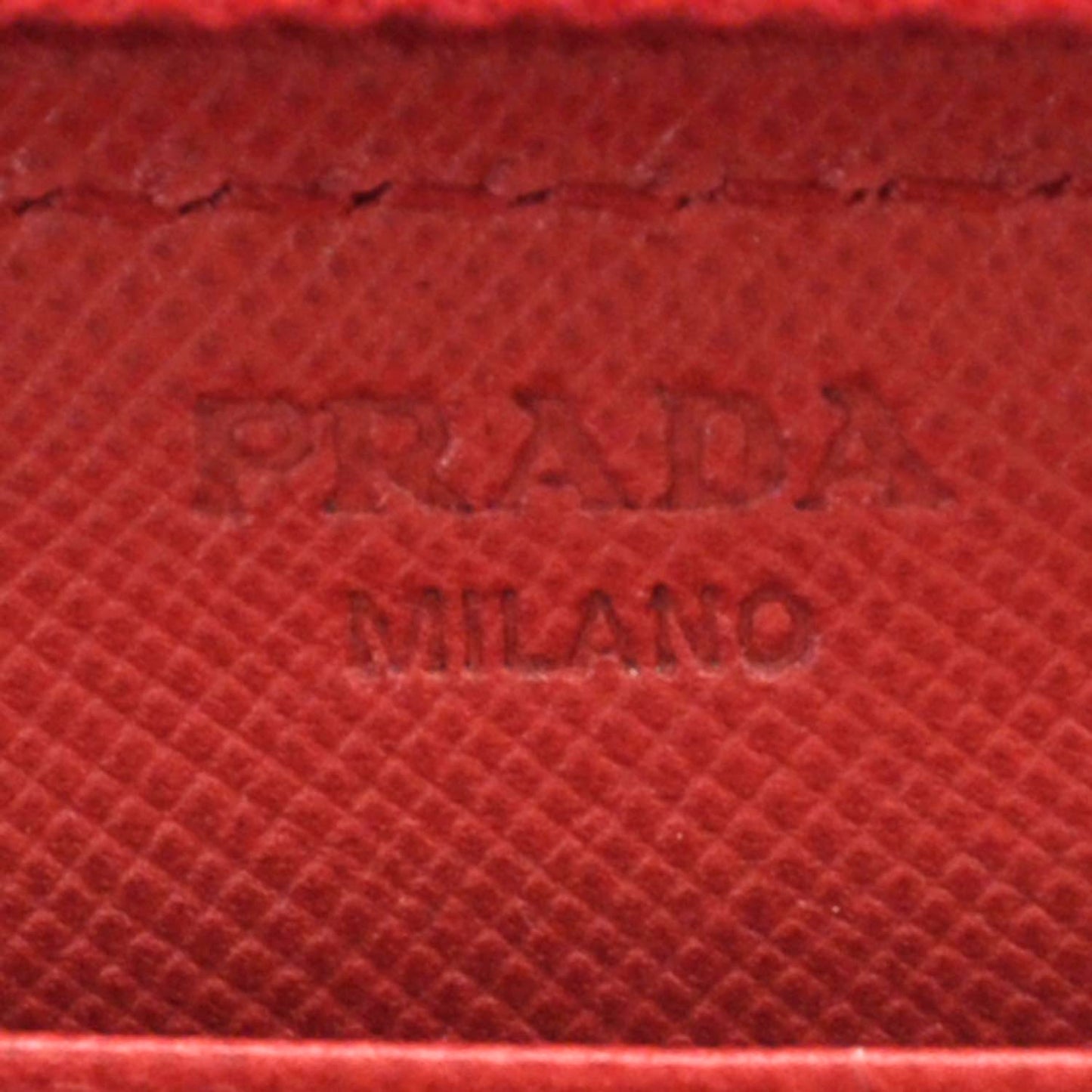 Tessuto Nylon Zip Around Wallet Red