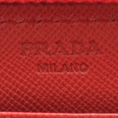 Prada Tessuto Nylon Zip Around Wallet Red 8 of 9