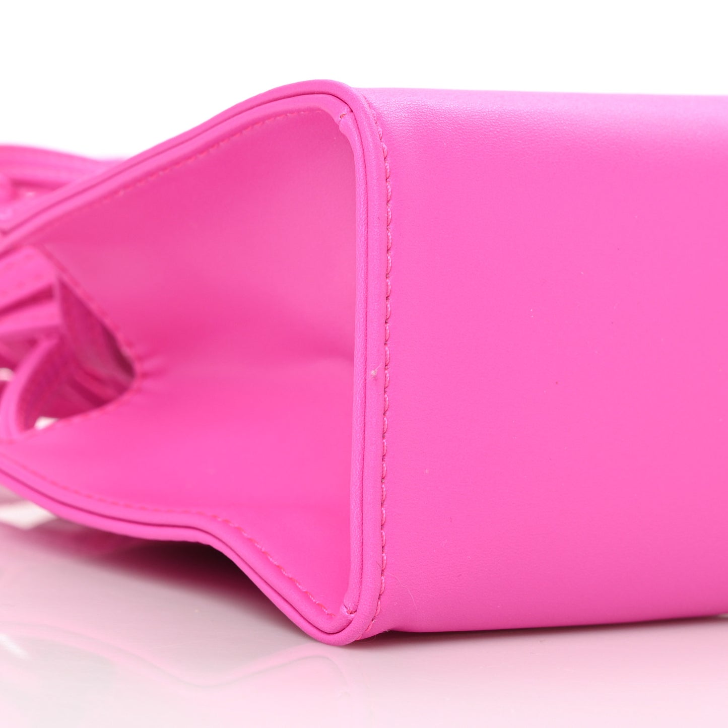 Vegan Leather Small Shopping Bag Azalea