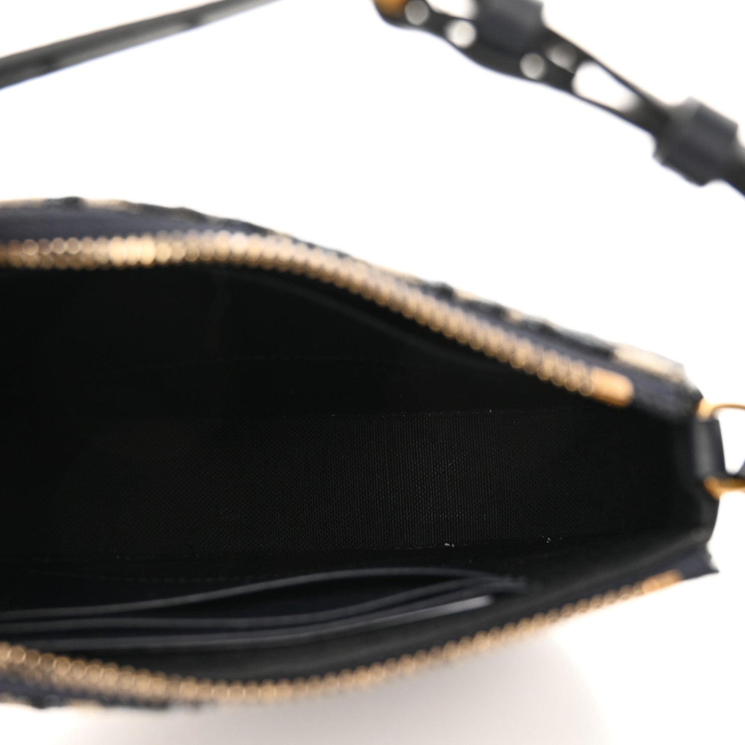 Christian Dior Oblique Saddle Rodeo Pouch Navy Blue 5 of 10