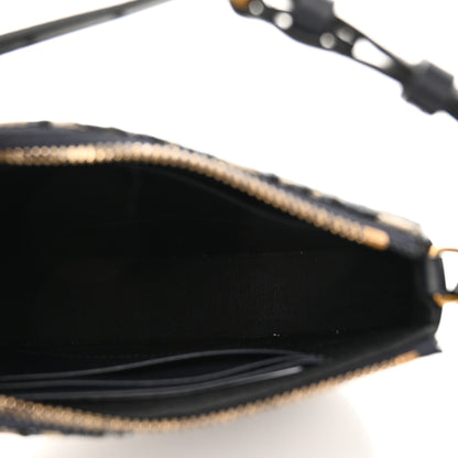 Christian Dior Oblique Saddle Rodeo Pouch Navy Blue 5 of 10