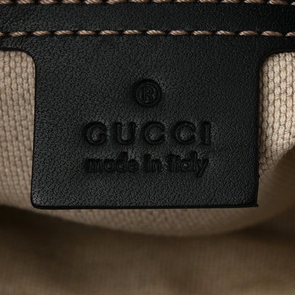 Gucci GG Supreme Monogram Small Flat Side Zip Messenger Bag Beige Blue 5 of 14