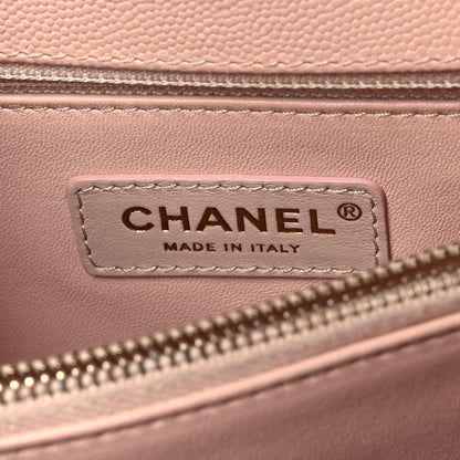 Chanel Caviar Quilted Small Coco Handle Flap Light Pink 6 of 13