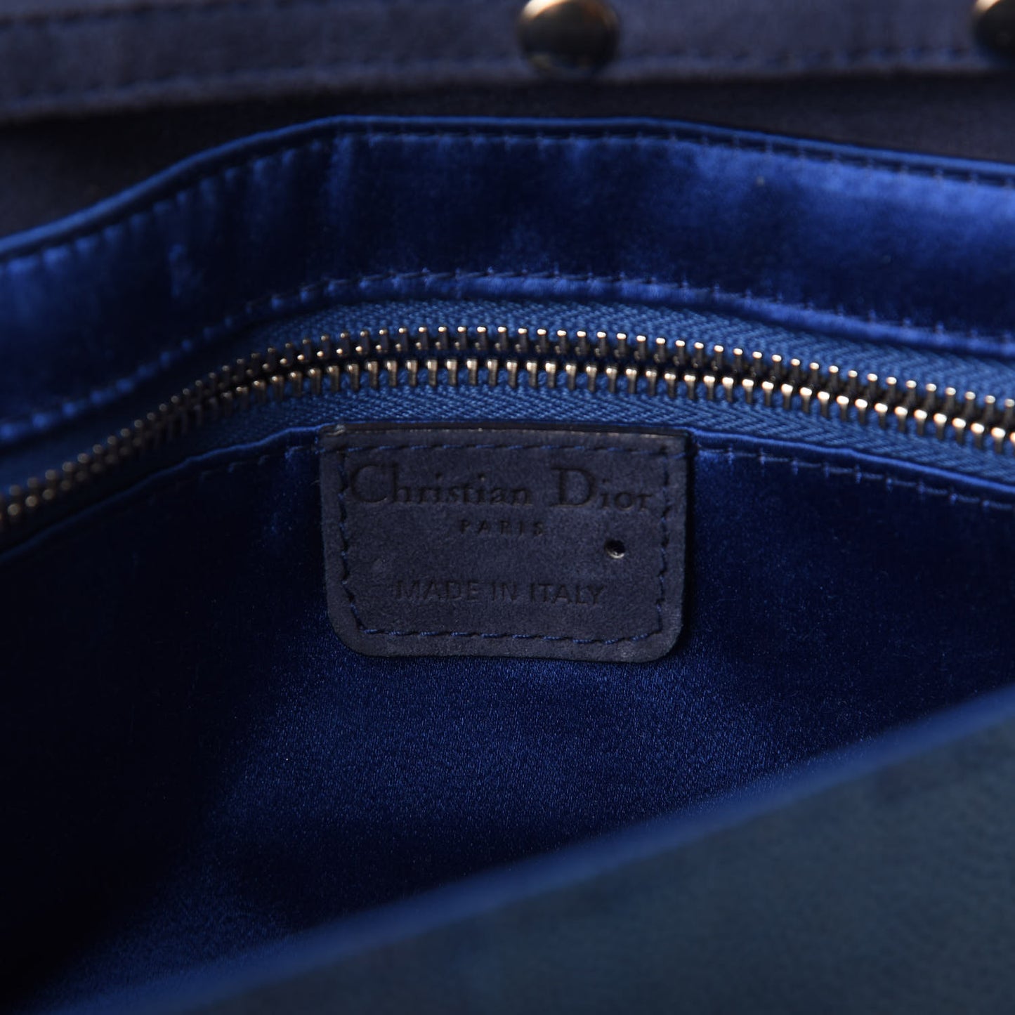 Stingray Suede Double Saddle Bag Blue
