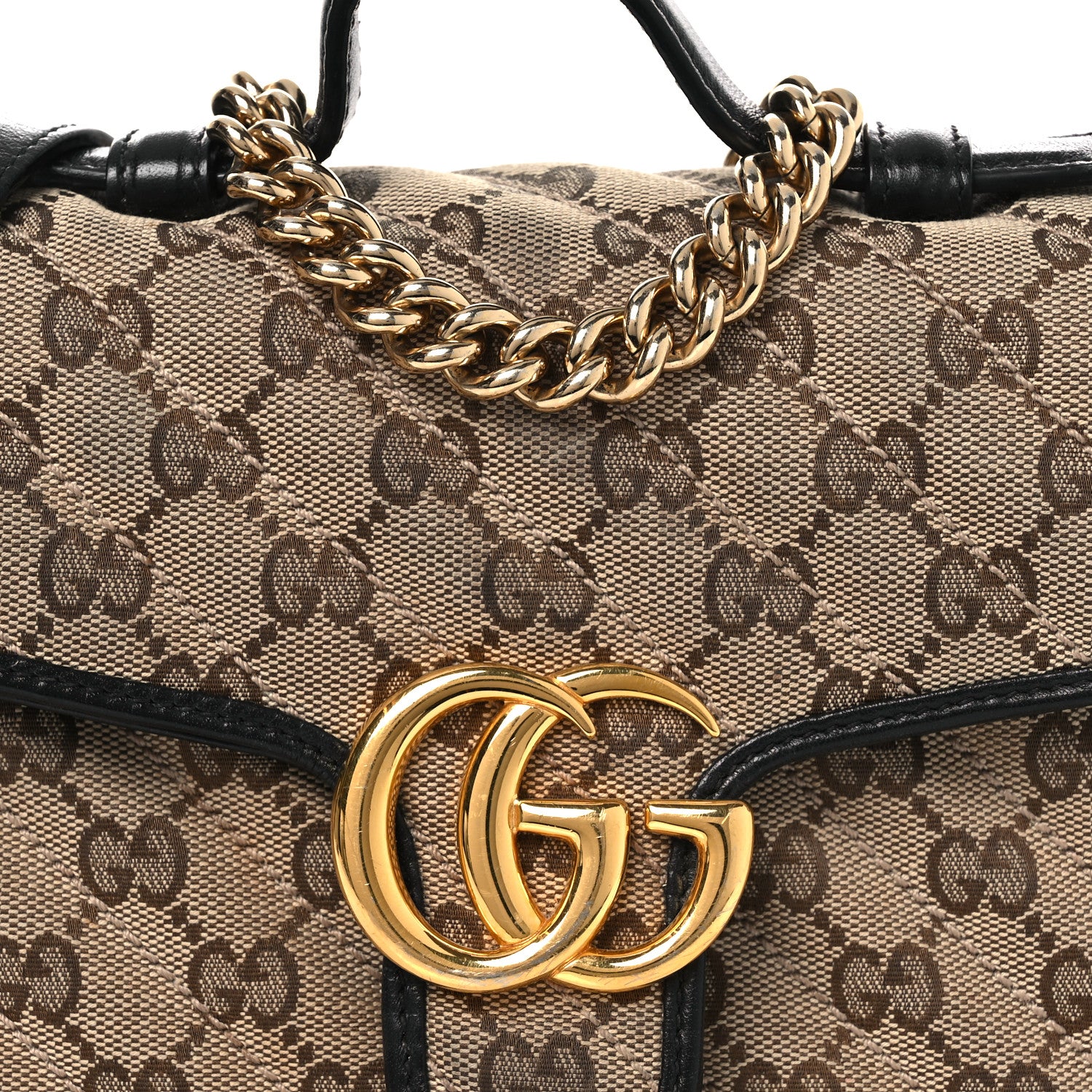 Gucci Monogram Azalea Calfskin Matelasse Diagonal Mini GG Marmont