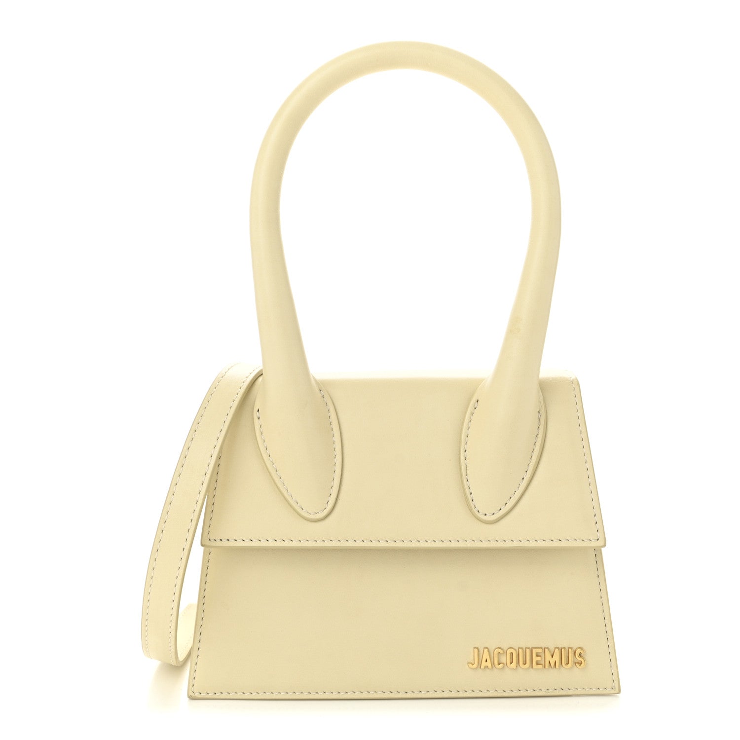 Jacquemus Smooth Calfskin Le Chiquito Moyen Light Yellow 1 of 9