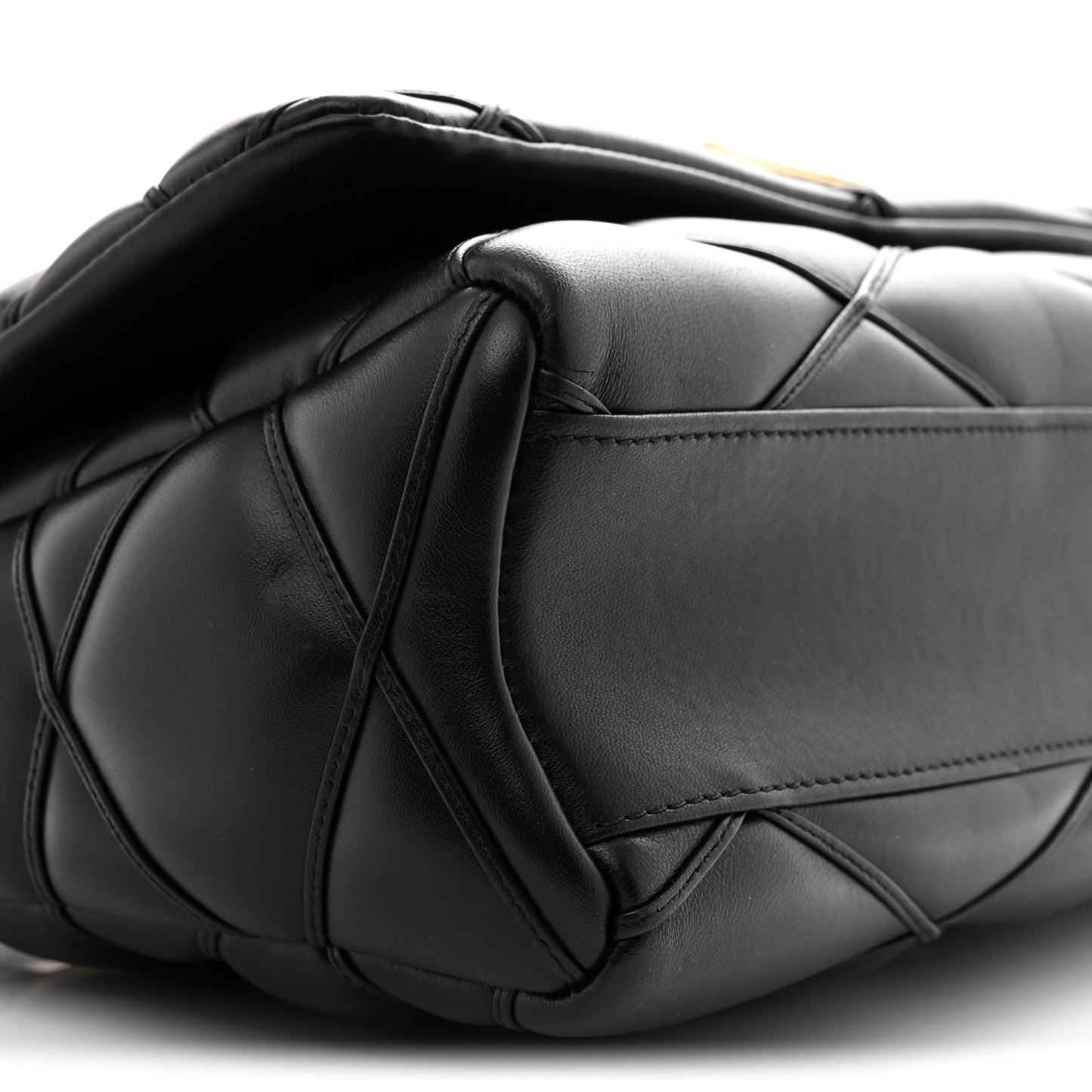 Lambskin Malletage Top Handle GO-14 GM Black