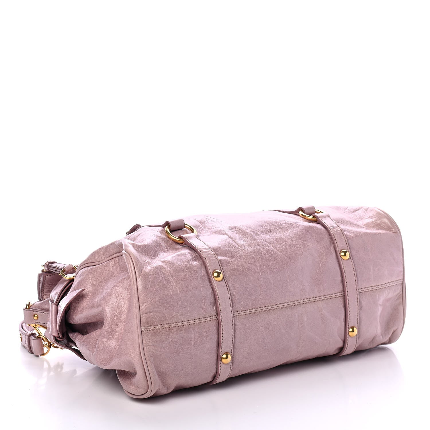 Miu Miu Vitello Lux Large Bow Bag Mughetto 3 of 4