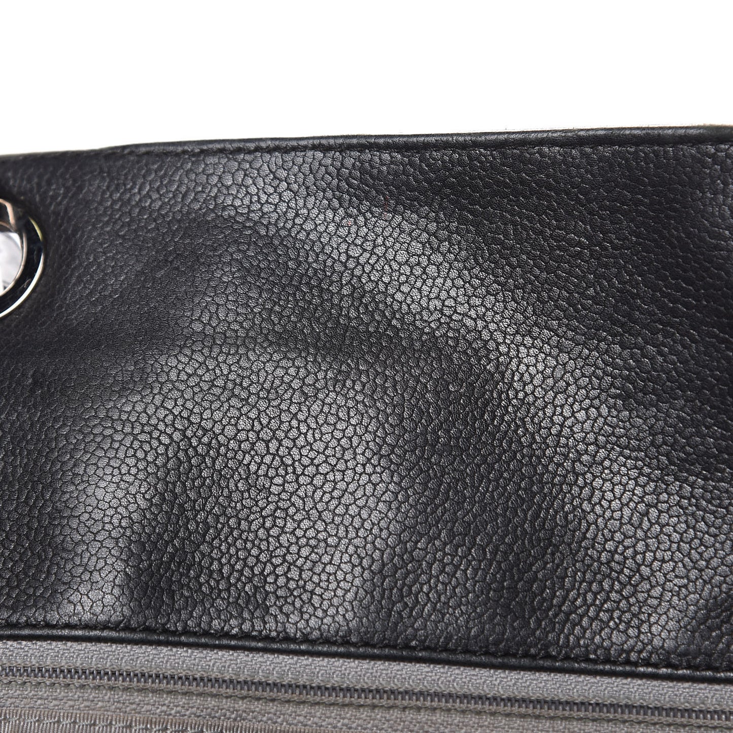 Soft Caviar Quilted Large Timeless Tote Black