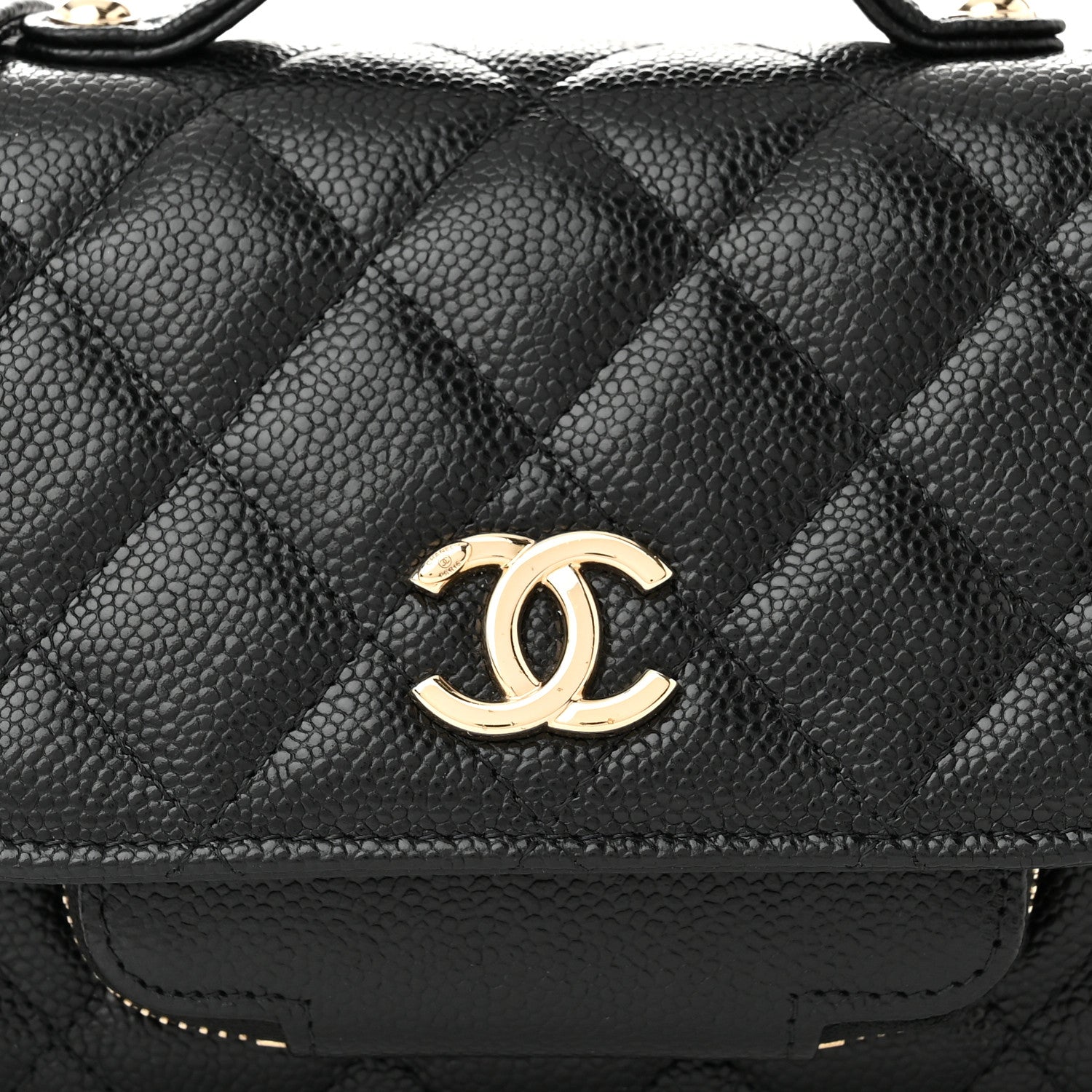 Chanel Caviar Quilted Business Affinity Clutch With Chain Black 9 of 11