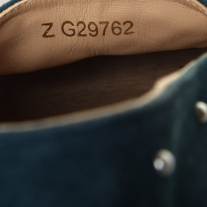Chanel Suede Pearl CC Espadrilles 36 Teal 8 of 8