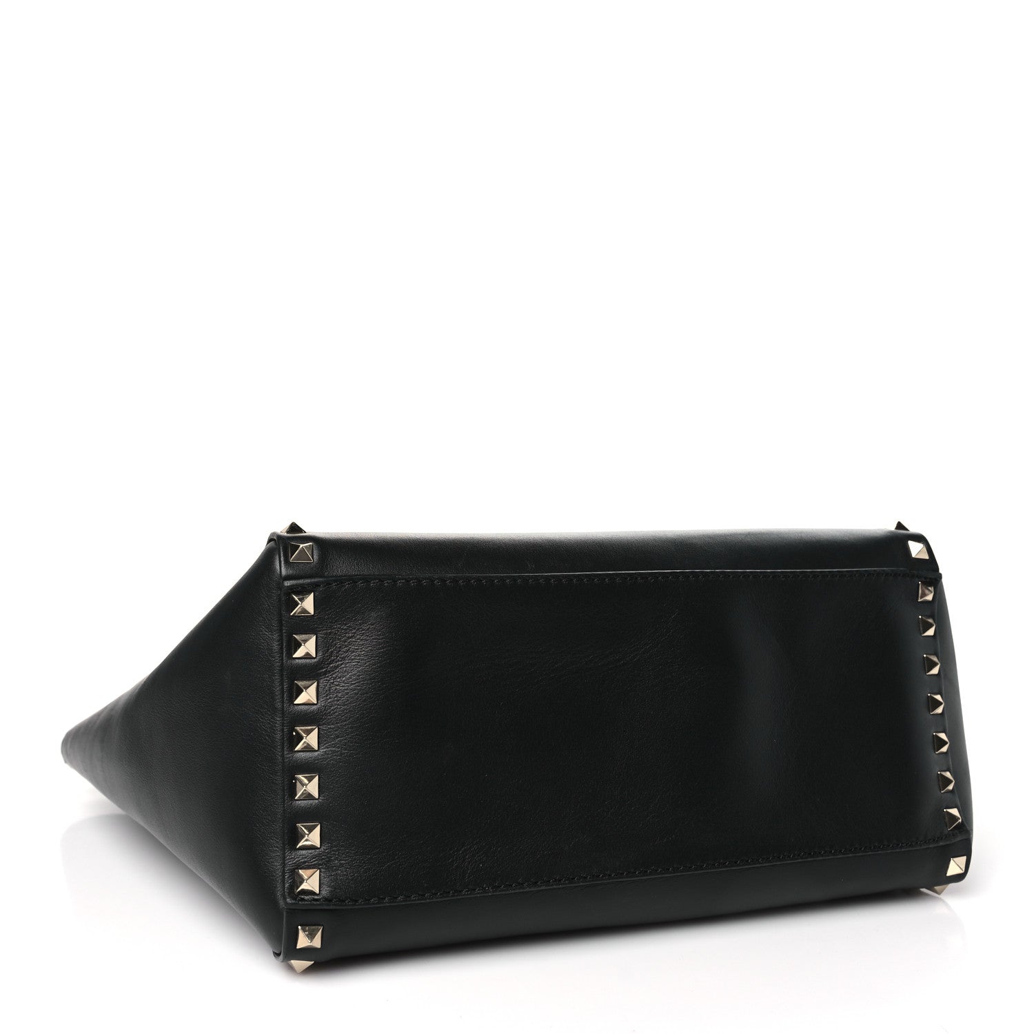 Valentino Garavani Calfskin Small Rockstud Tote Black 4 of 9