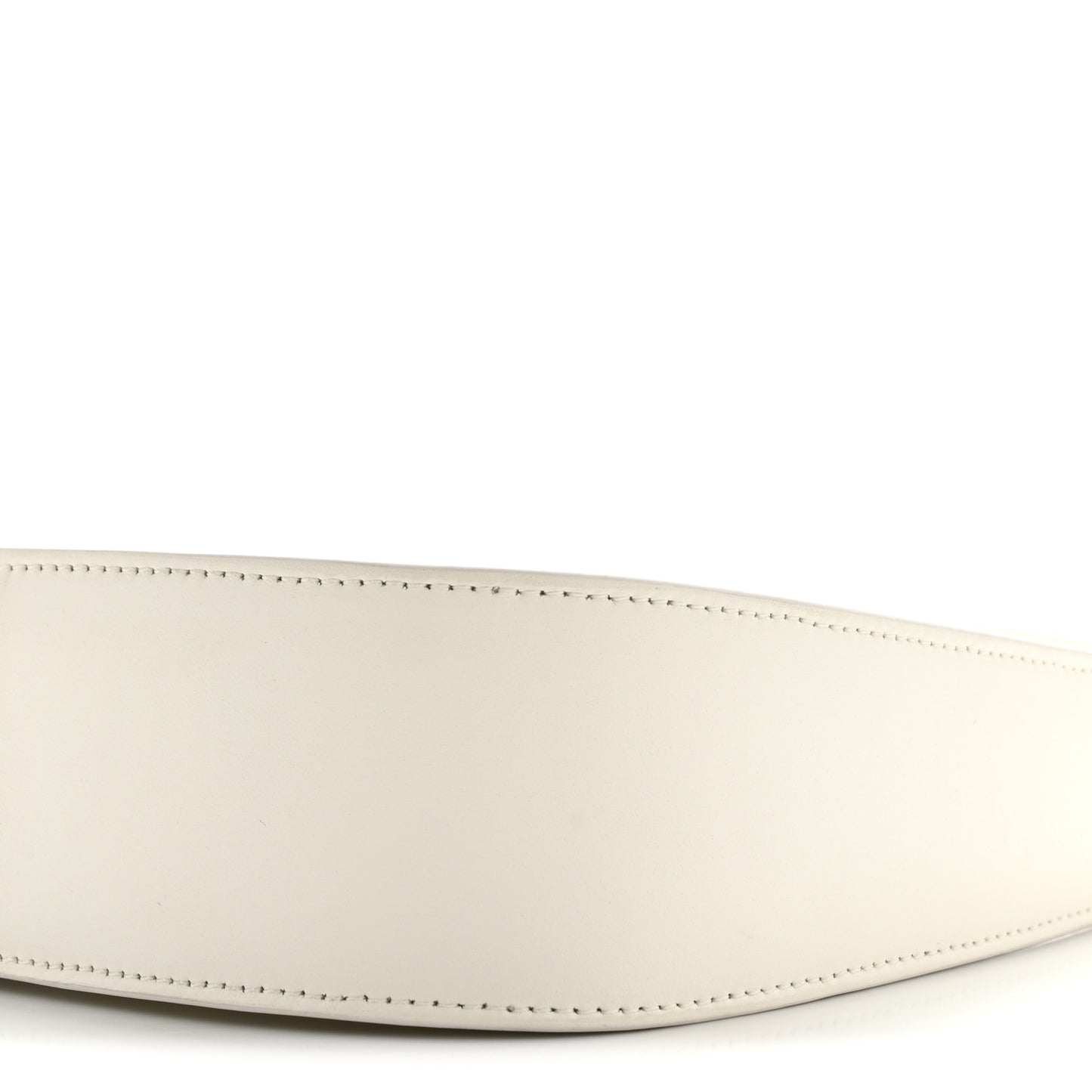 Smooth Calfskin Half Moon Shoulder Bag New Ivory