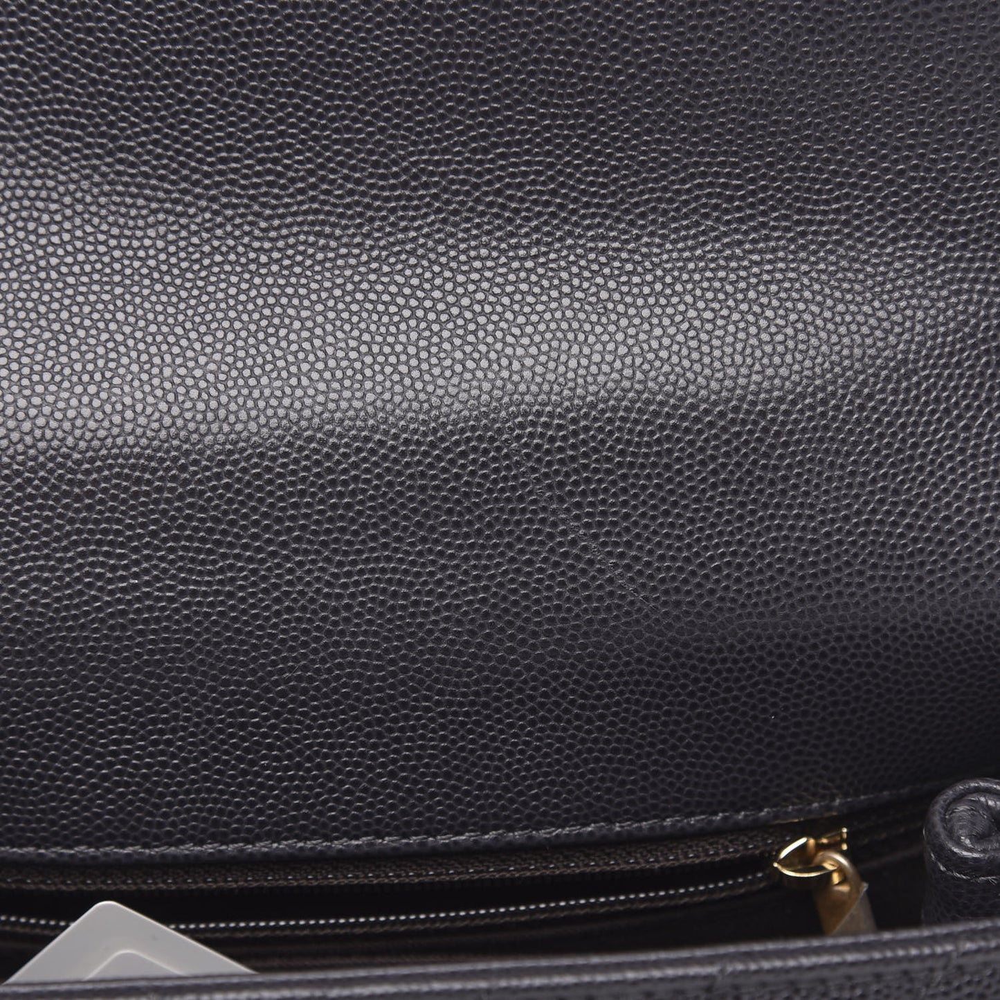 Caviar Chevron Quilted Mini Coco Handle Flap Dark Grey