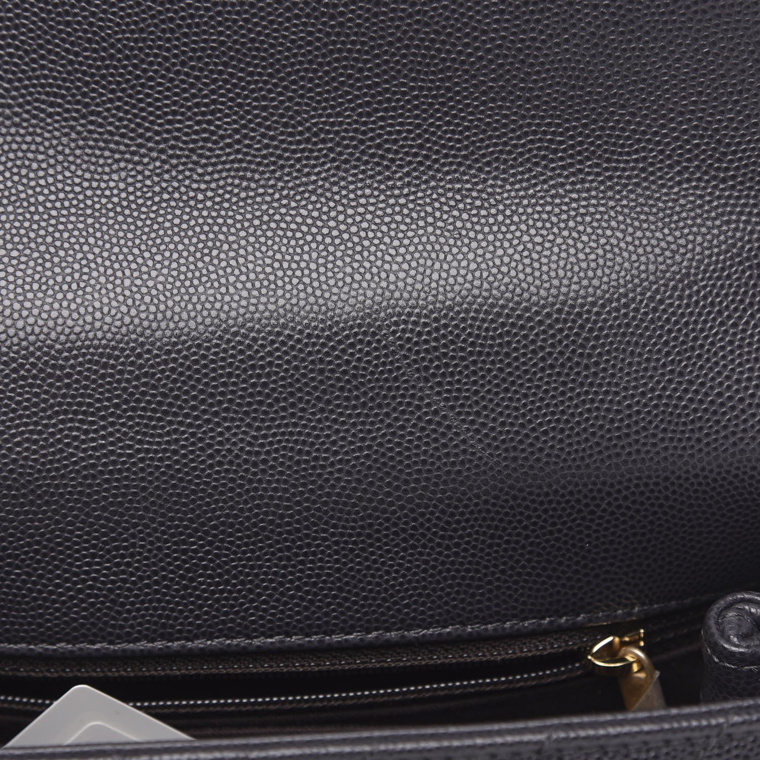 Chanel Caviar Chevron Quilted Mini Coco Handle Flap Dark Grey 10 of 12