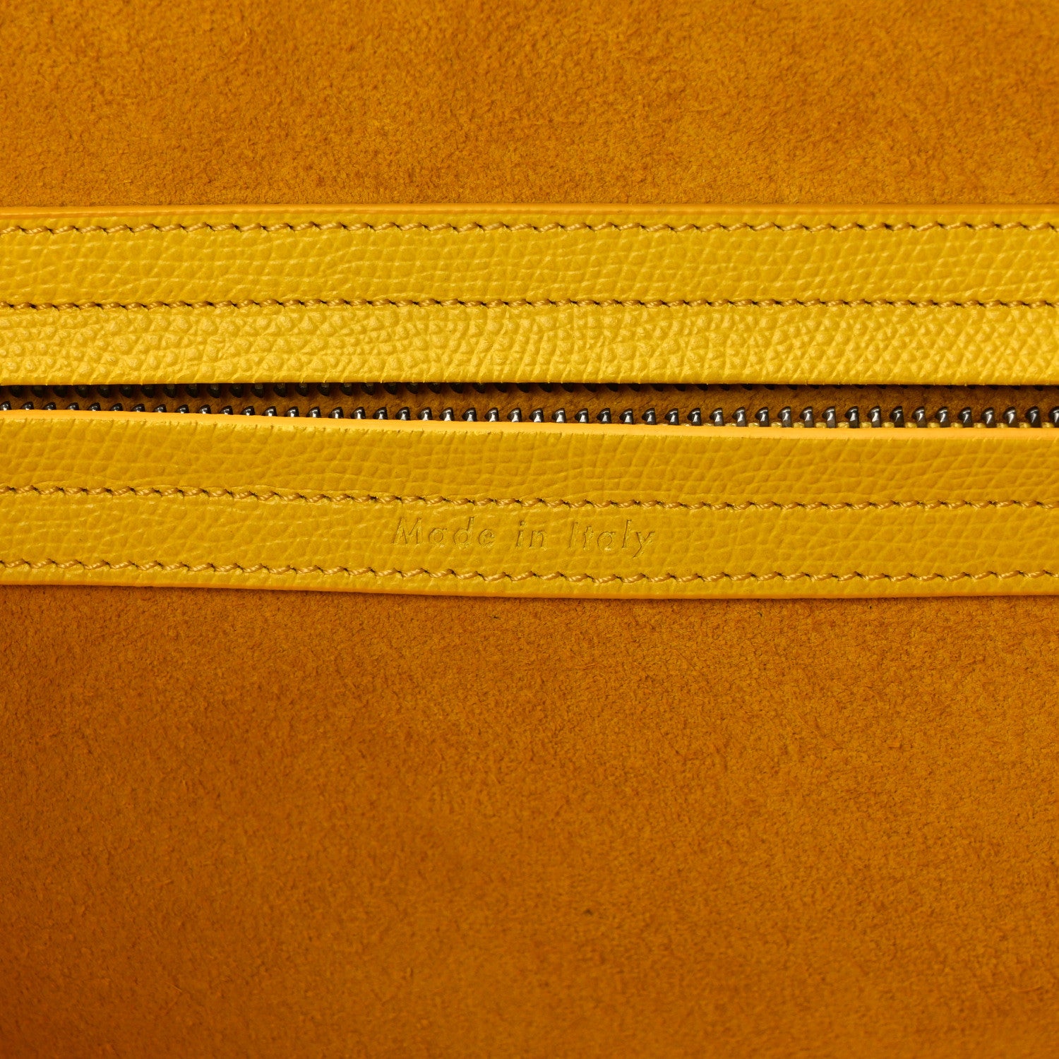 Celine Grained Calfskin Medium Phantom Luggage Yellow 7 of 14