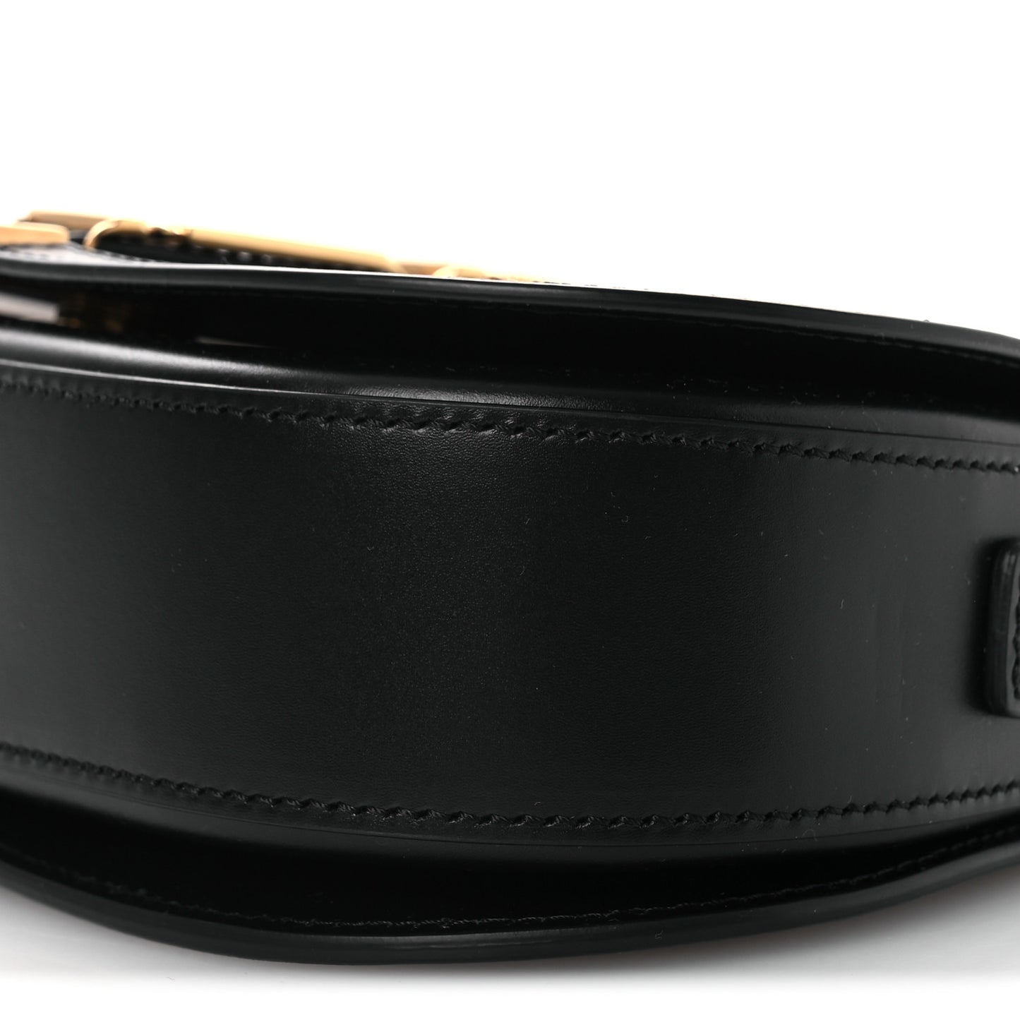 Calfskin Medium Greca Goddess Shoulder Bag Black