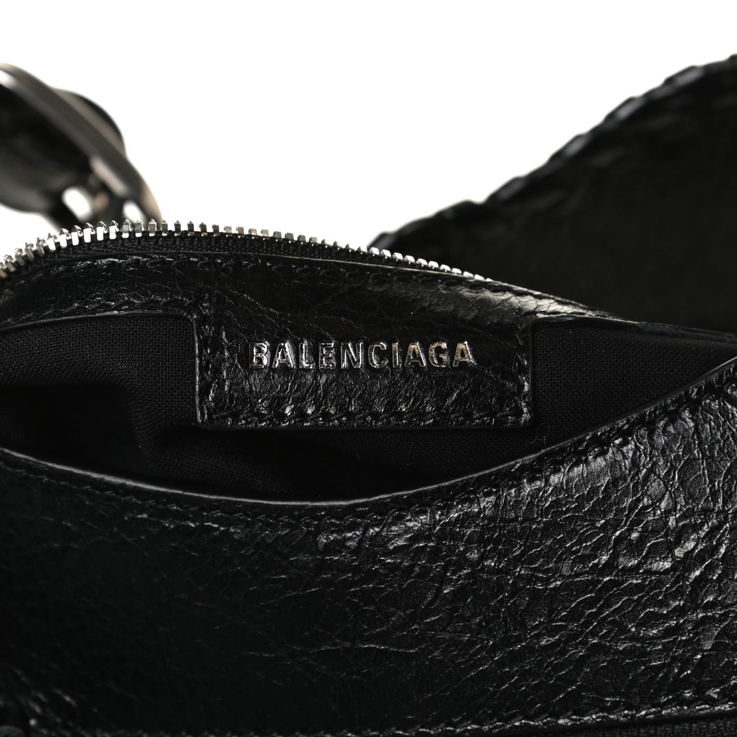 Agneau Arena Medium Le Cagole Shoulder Bag Black
