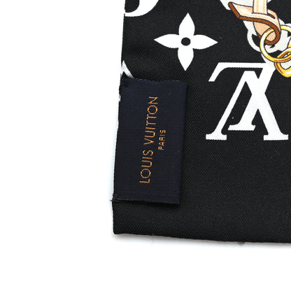 Louis Vuitton Silk Monogram Confidential Bandeau Black 3 of 5