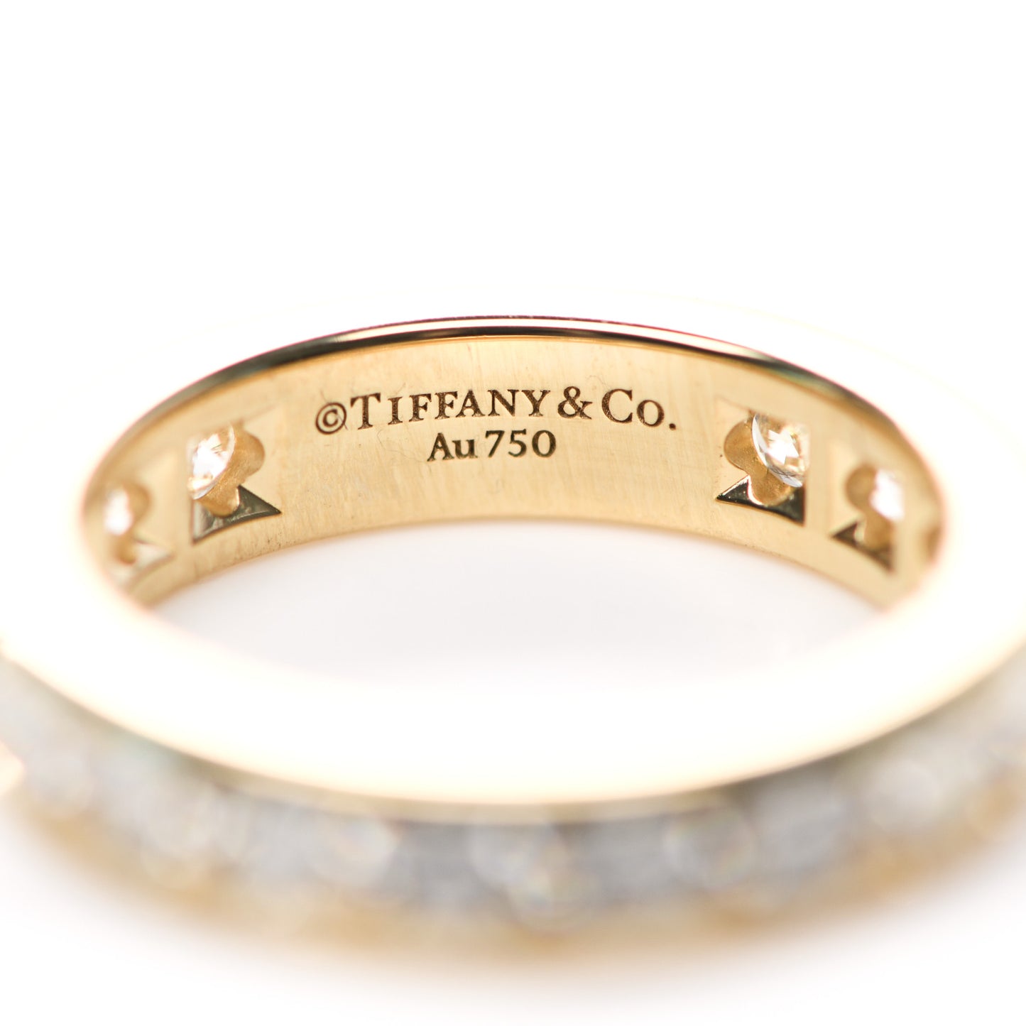 18K Yellow Gold Diamond 4mm Channel Set Band Ring 47 4.25