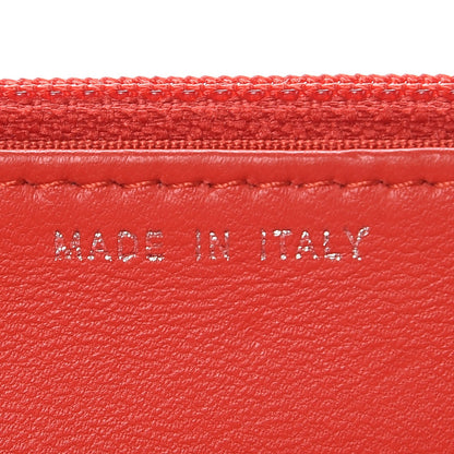 Chanel Lambskin Quilted Boy Wallet On Chain WOC Red 9 of 13