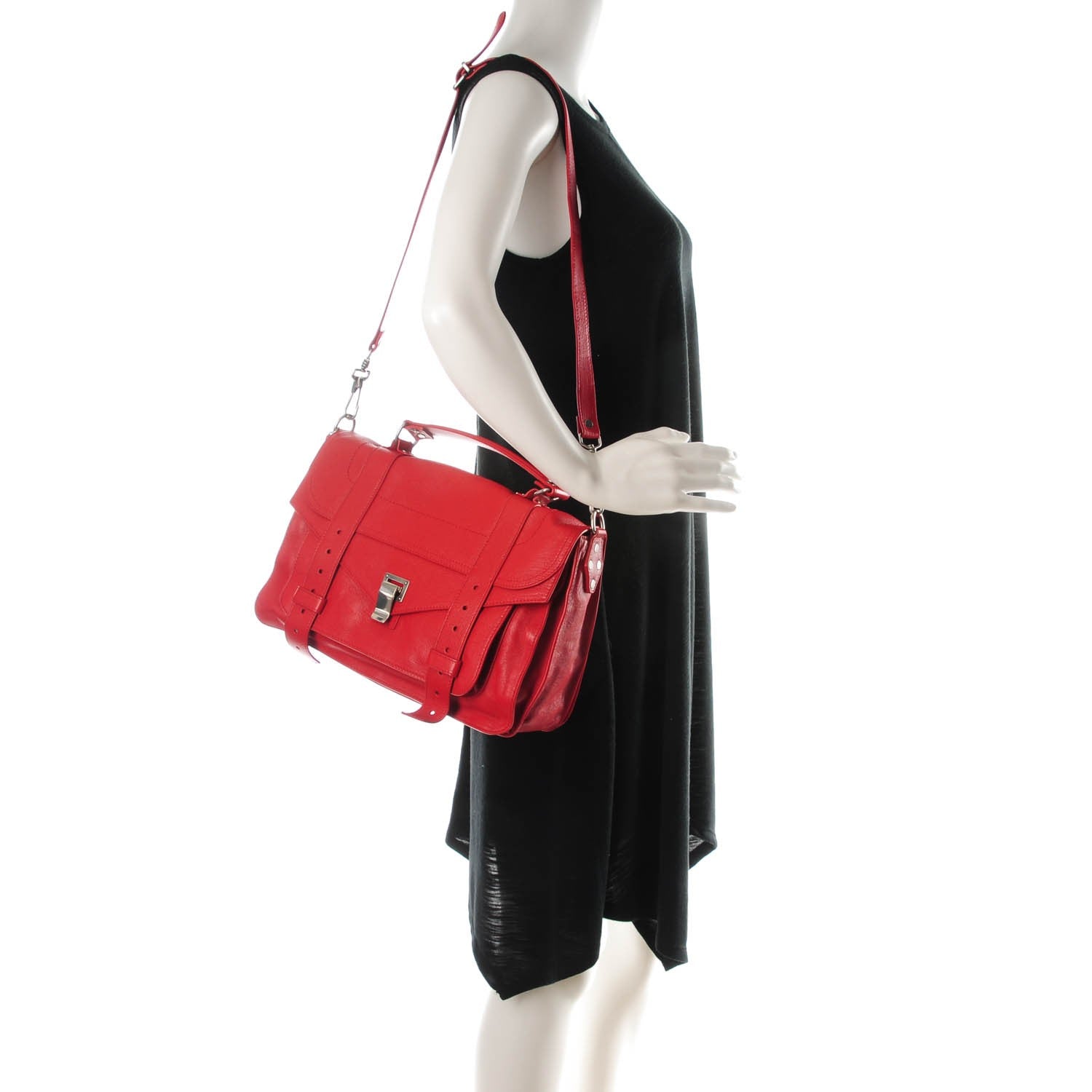 Proenza Schouler Lambskin Medium PS1 Satchel Brick 2 of 8