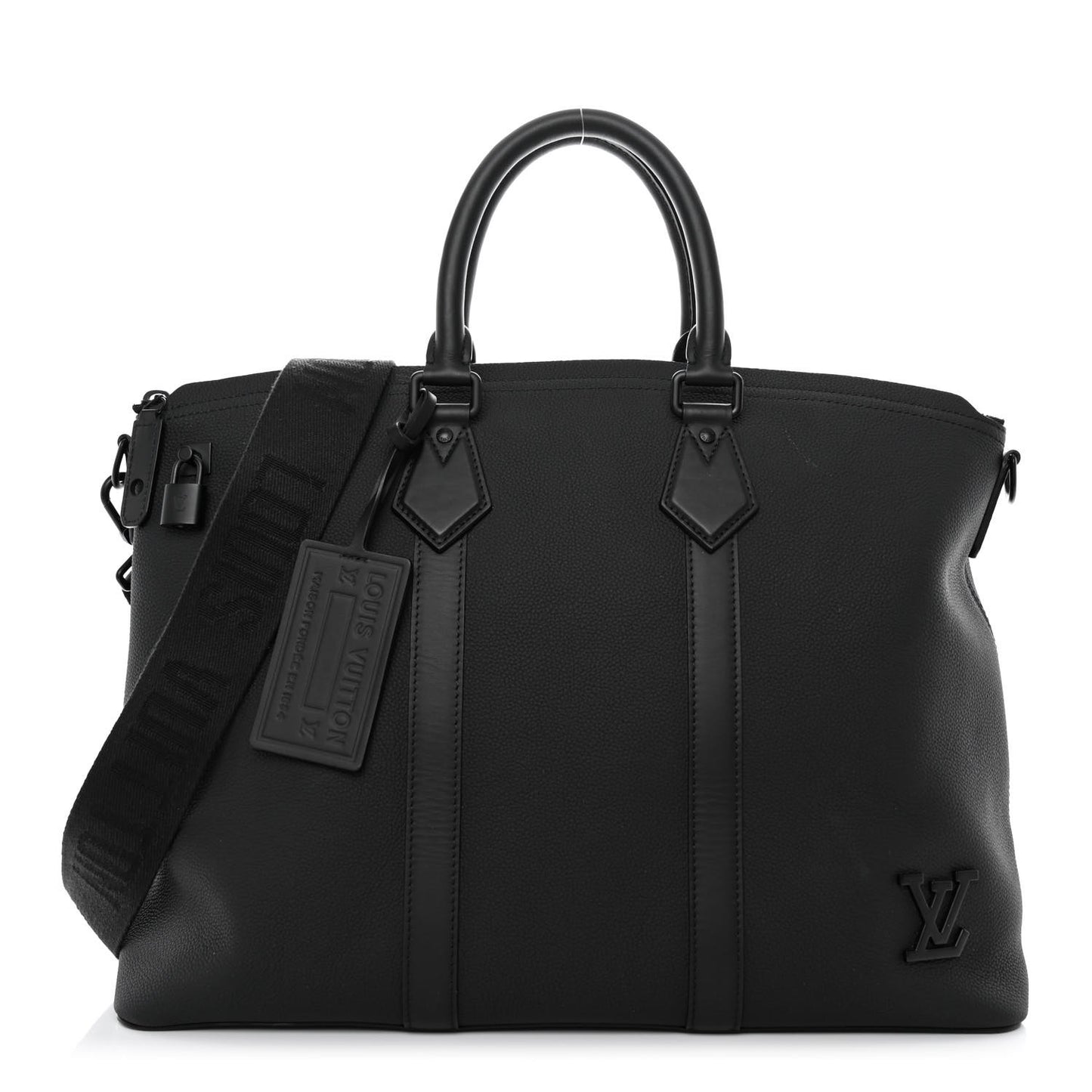 Calfskin Lockit Tote Black
