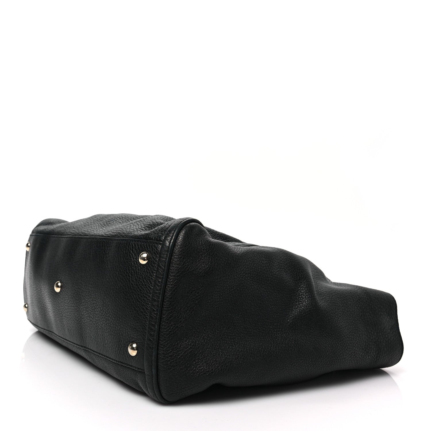 Gucci Pebbled Calfskin Medium Soho Shoulder Bag Black 7 of 8