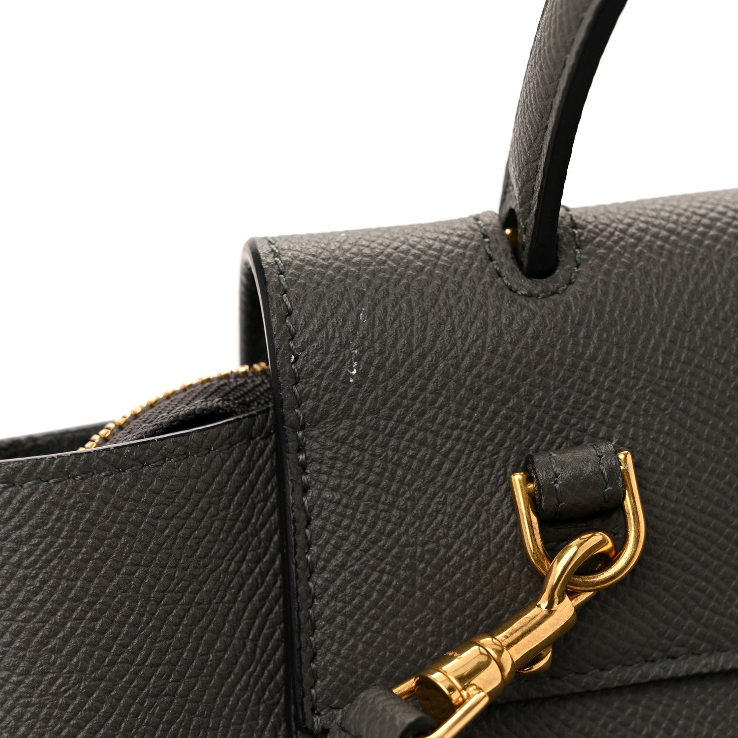 Celine Grained Calfskin Nano Belt Bag Grey 21 of 25