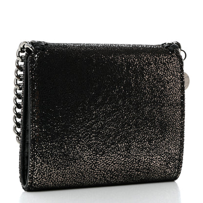 Stella McCartney Shaggy Deer Small Falabella Flap Wallet Black 3 of 8