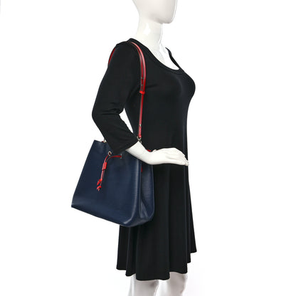 Louis Vuitton Epi Neonoe Indigo Coquelicot 2 of 8