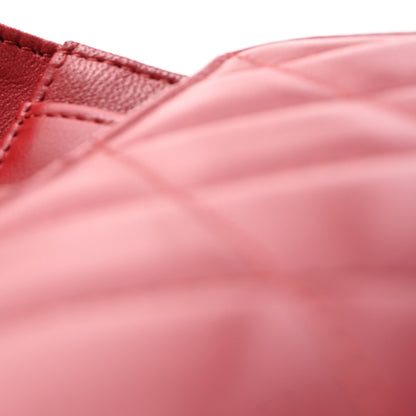 Chanel Lambskin Quilted Large Flap Wallet Red 8 of 8